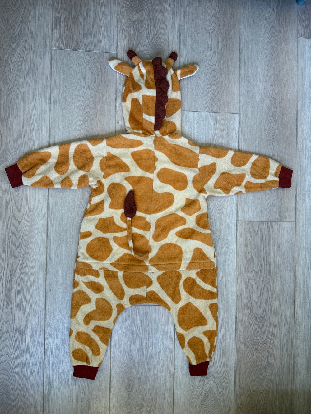 Giraffe Costume Toddler 2/3T Halloween Dress Up Hooded Safari Animal Outfit Sz95 - Picture 11 of 15